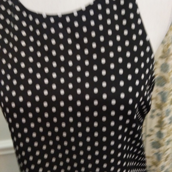 Tinley Road Dress Polkadot Midi Sheath Peep Hole - Picture 7 of 8